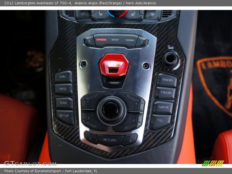 Arancio Argos (Red/Orange) / Nero Ade/Arancio 2012 Lamborghini Aventador LP 700-4