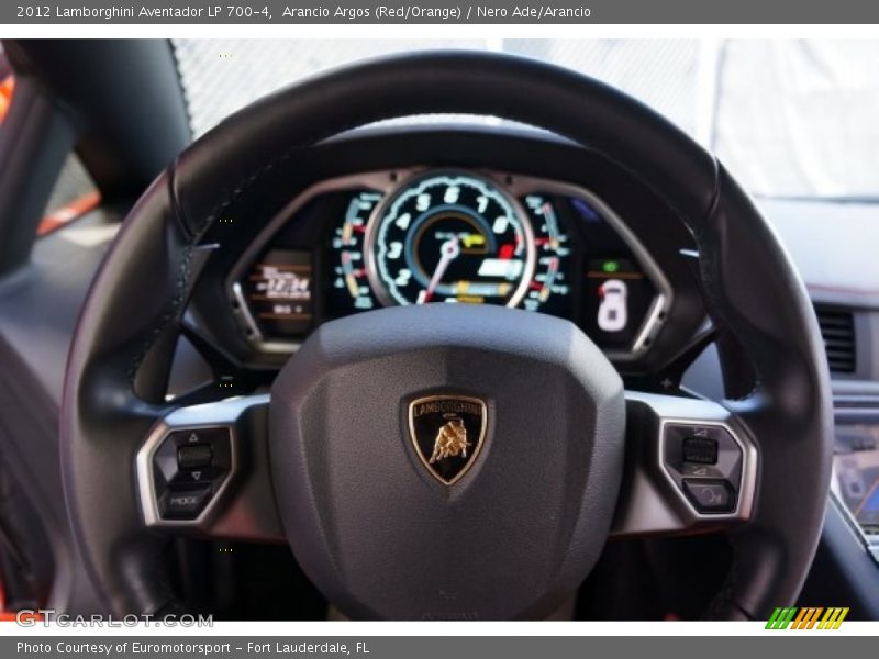 Arancio Argos (Red/Orange) / Nero Ade/Arancio 2012 Lamborghini Aventador LP 700-4