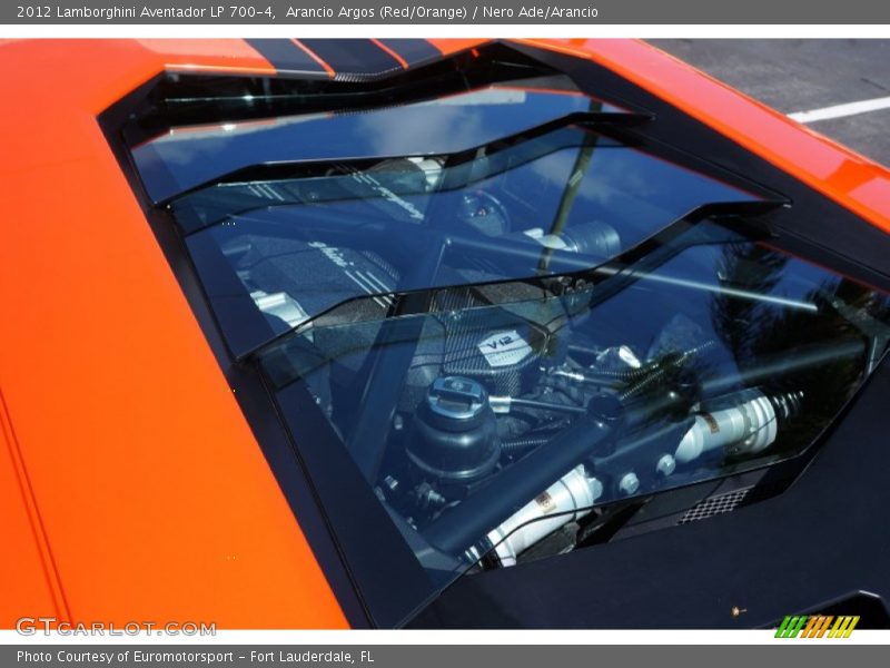 Arancio Argos (Red/Orange) / Nero Ade/Arancio 2012 Lamborghini Aventador LP 700-4