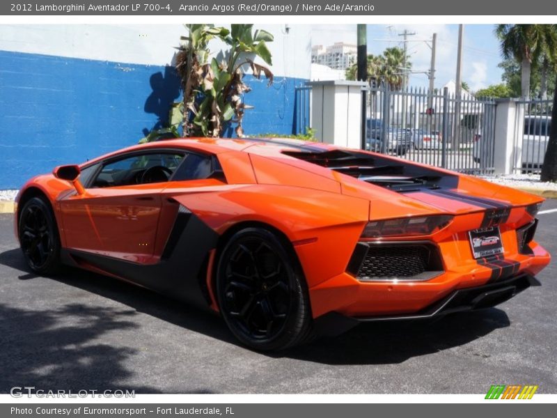 Arancio Argos (Red/Orange) / Nero Ade/Arancio 2012 Lamborghini Aventador LP 700-4