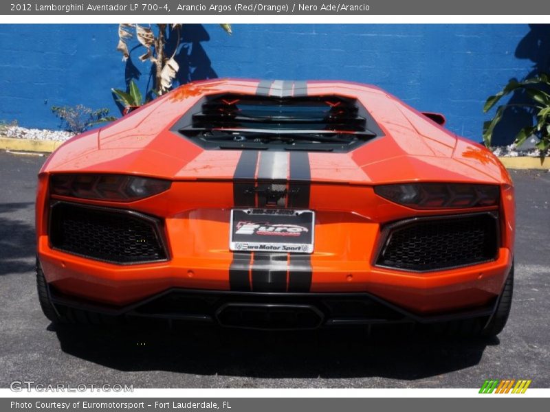 Arancio Argos (Red/Orange) / Nero Ade/Arancio 2012 Lamborghini Aventador LP 700-4