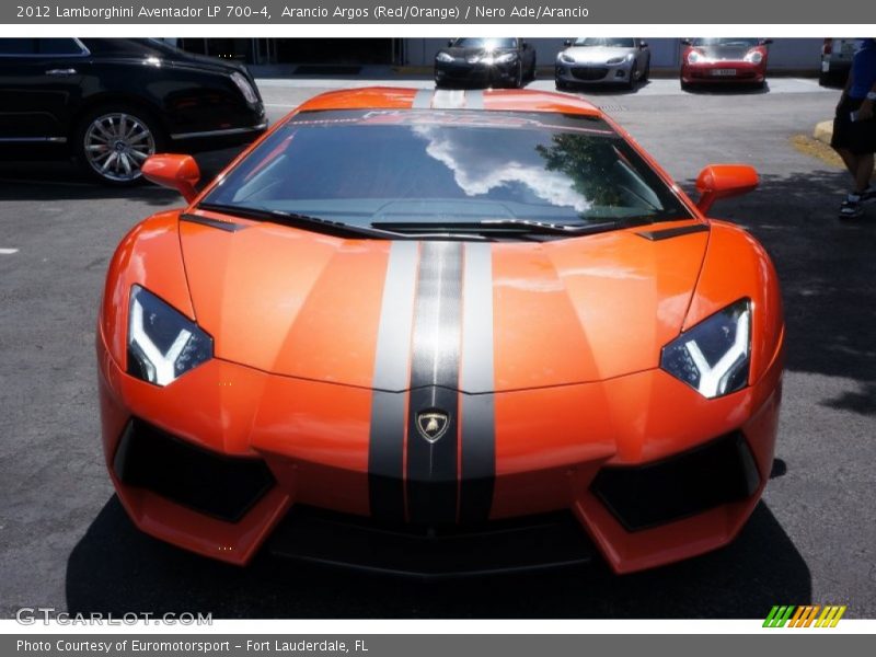 Arancio Argos (Red/Orange) / Nero Ade/Arancio 2012 Lamborghini Aventador LP 700-4