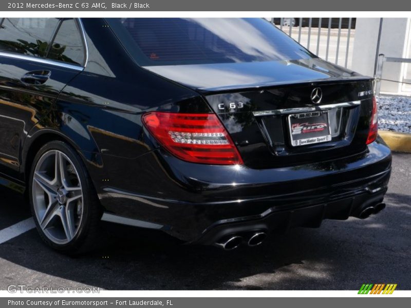 Black / Black 2012 Mercedes-Benz C 63 AMG