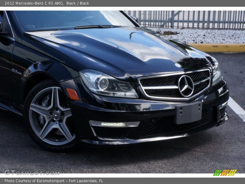 Black / Black 2012 Mercedes-Benz C 63 AMG