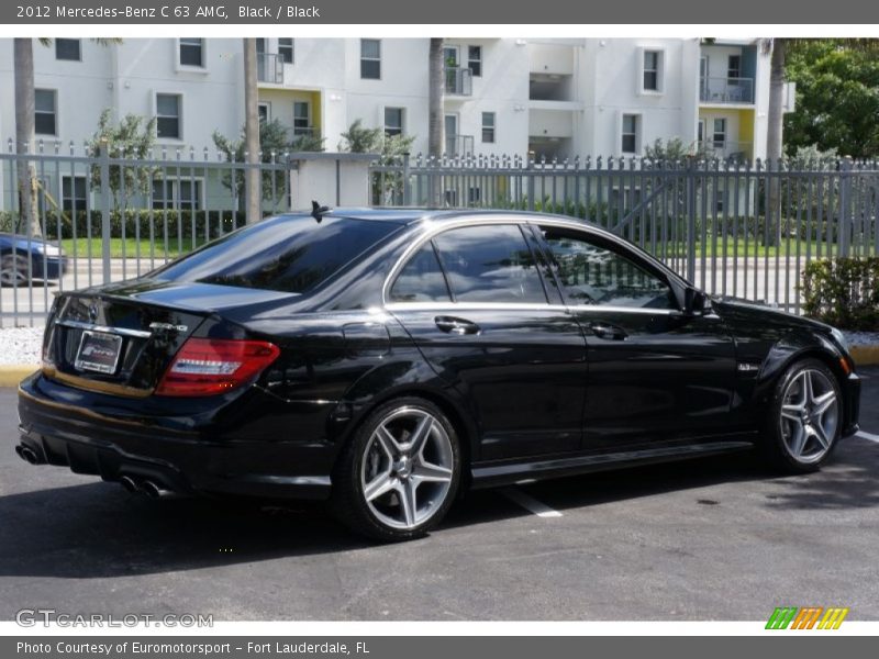 Black / Black 2012 Mercedes-Benz C 63 AMG