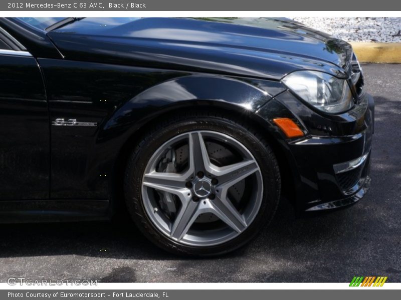 Black / Black 2012 Mercedes-Benz C 63 AMG