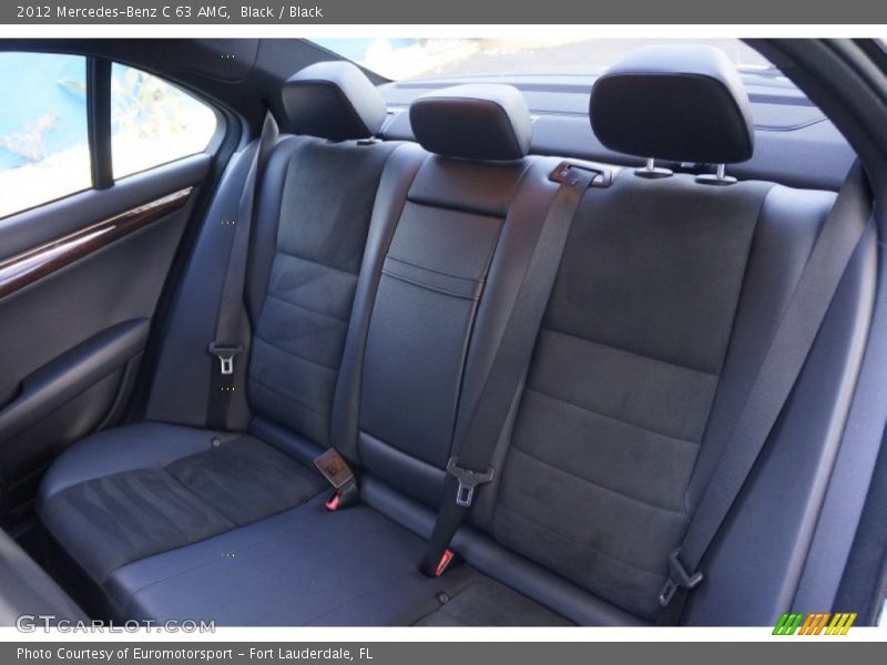 Black / Black 2012 Mercedes-Benz C 63 AMG
