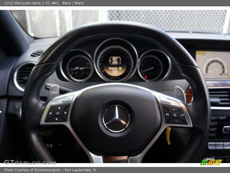 Black / Black 2012 Mercedes-Benz C 63 AMG