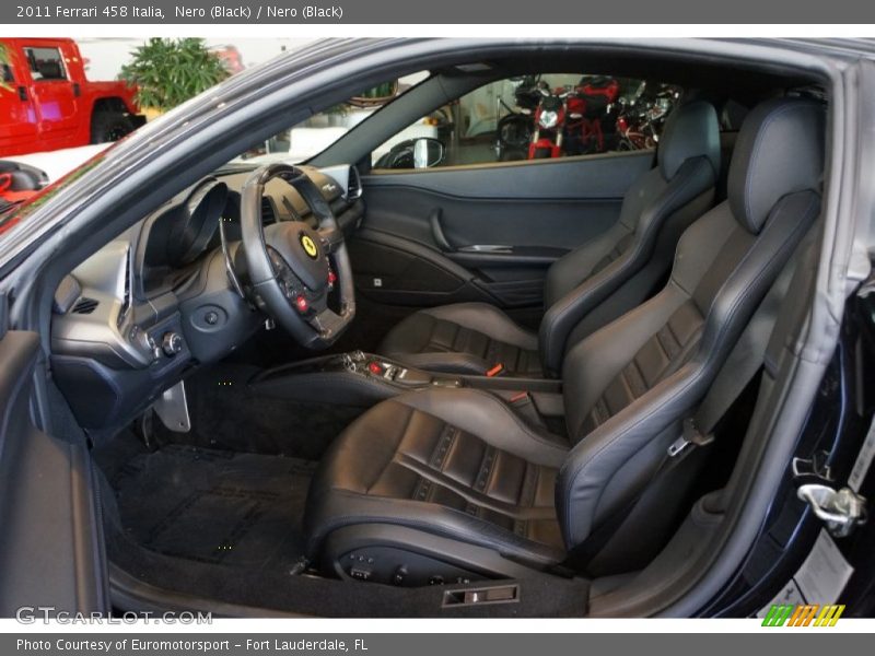  2011 458 Italia Nero (Black) Interior