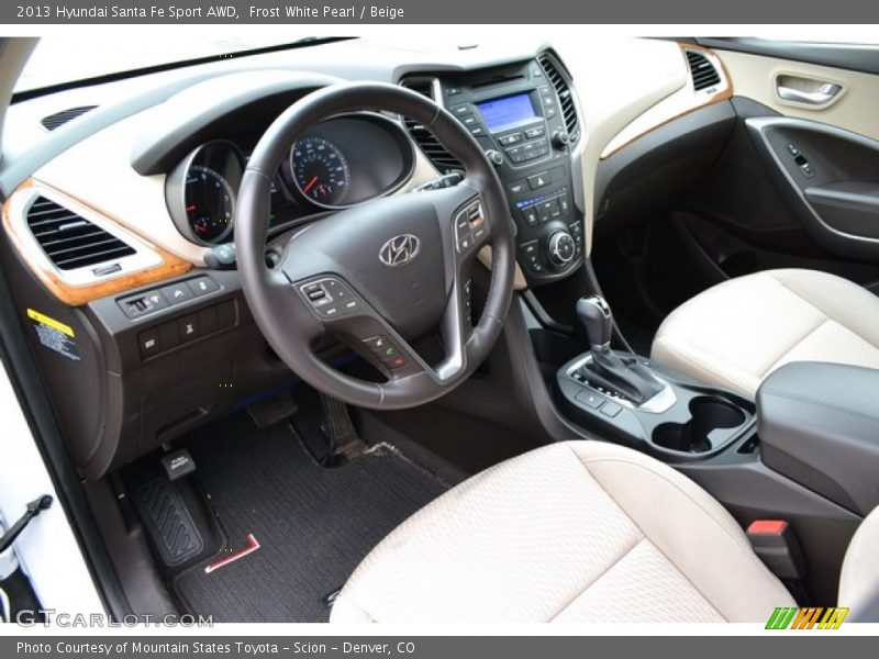 Beige Interior - 2013 Santa Fe Sport AWD 