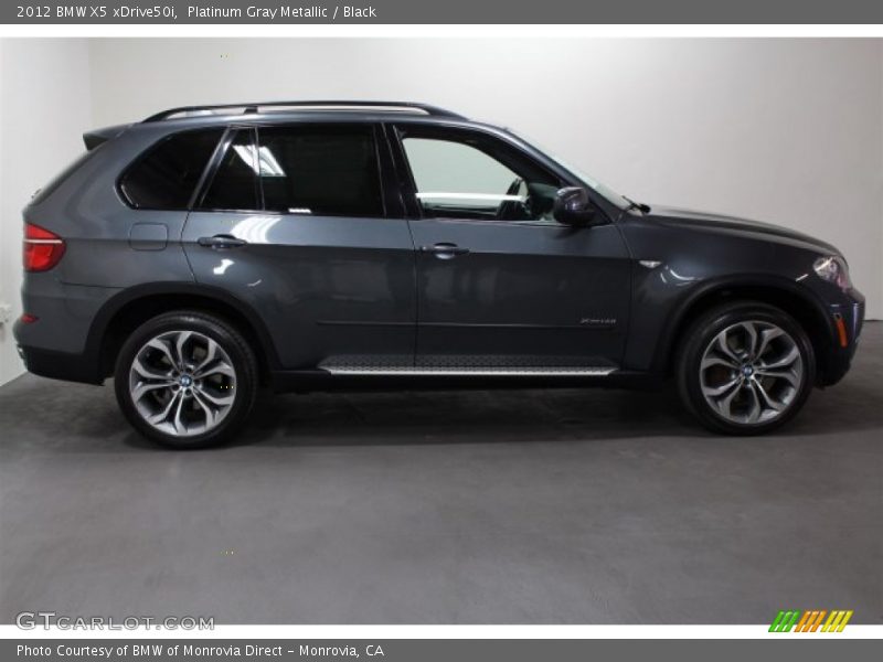 Platinum Gray Metallic / Black 2012 BMW X5 xDrive50i