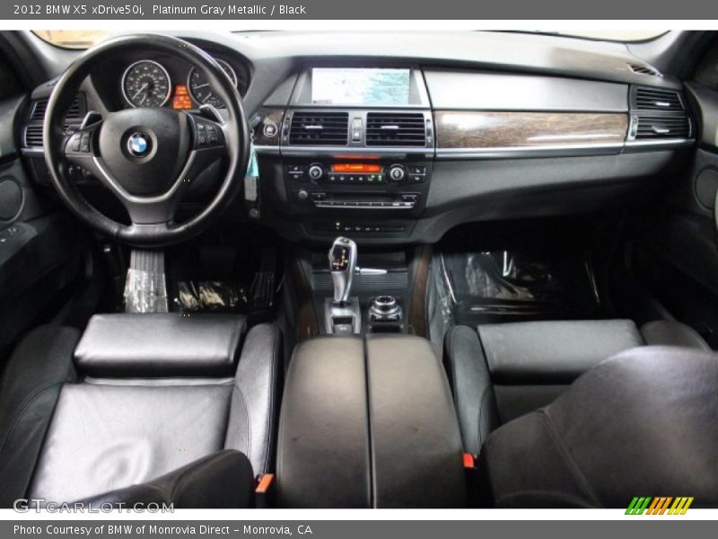 Platinum Gray Metallic / Black 2012 BMW X5 xDrive50i