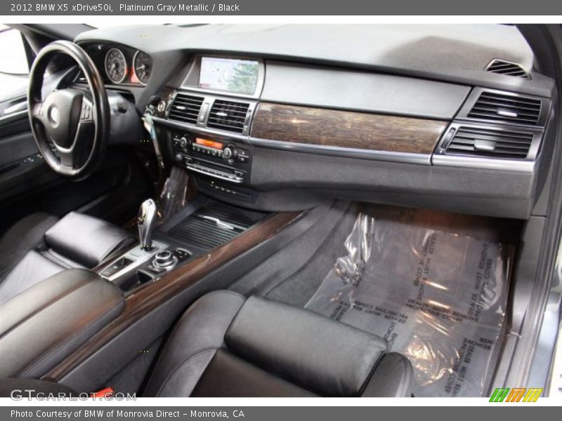 Platinum Gray Metallic / Black 2012 BMW X5 xDrive50i