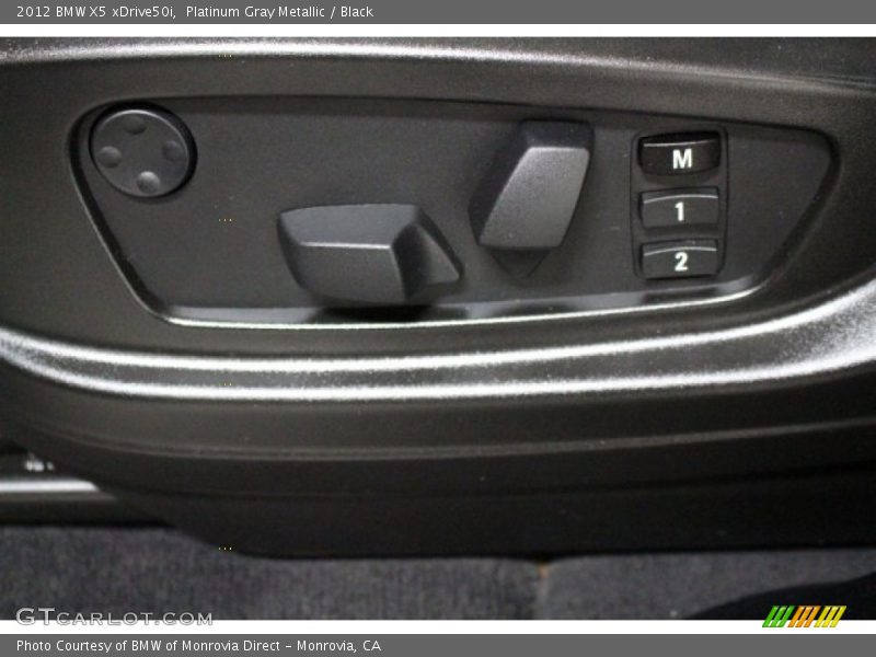 Platinum Gray Metallic / Black 2012 BMW X5 xDrive50i