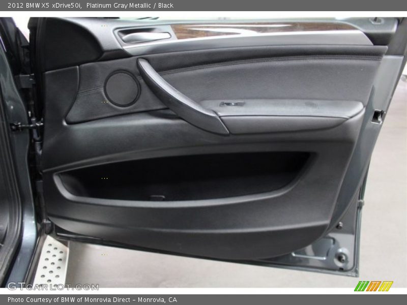 Platinum Gray Metallic / Black 2012 BMW X5 xDrive50i
