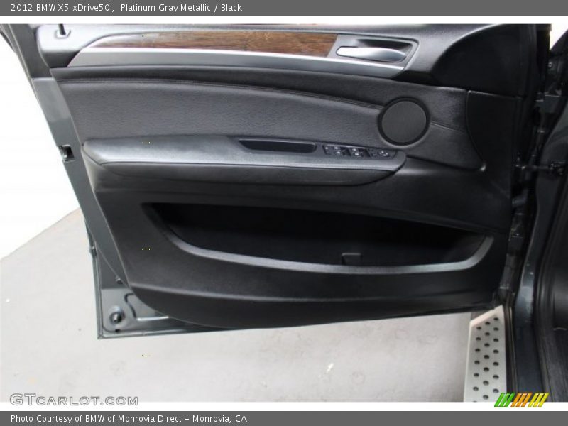 Platinum Gray Metallic / Black 2012 BMW X5 xDrive50i