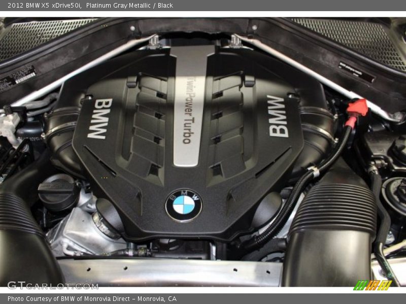 Platinum Gray Metallic / Black 2012 BMW X5 xDrive50i