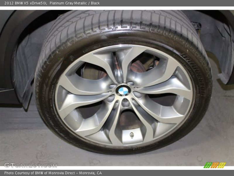 Platinum Gray Metallic / Black 2012 BMW X5 xDrive50i