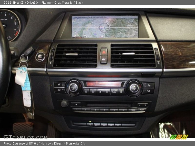 Platinum Gray Metallic / Black 2012 BMW X5 xDrive50i