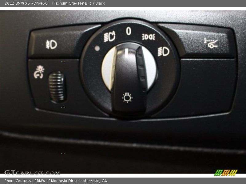 Platinum Gray Metallic / Black 2012 BMW X5 xDrive50i