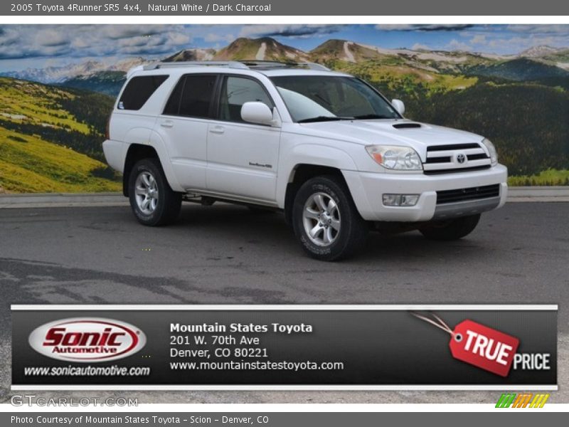 Natural White / Dark Charcoal 2005 Toyota 4Runner SR5 4x4