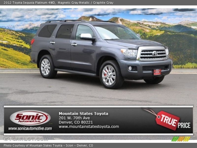 Magnetic Gray Metallic / Graphite Gray 2012 Toyota Sequoia Platinum 4WD