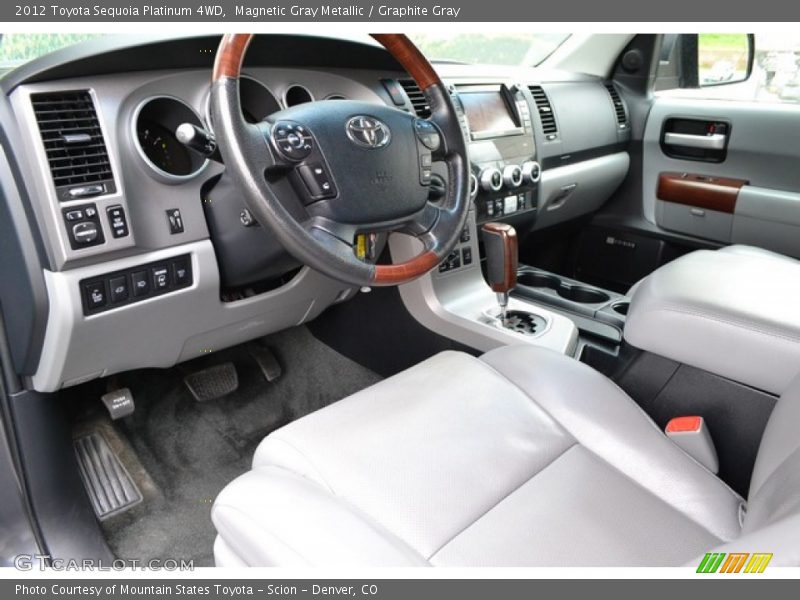  2012 Sequoia Platinum 4WD Graphite Gray Interior