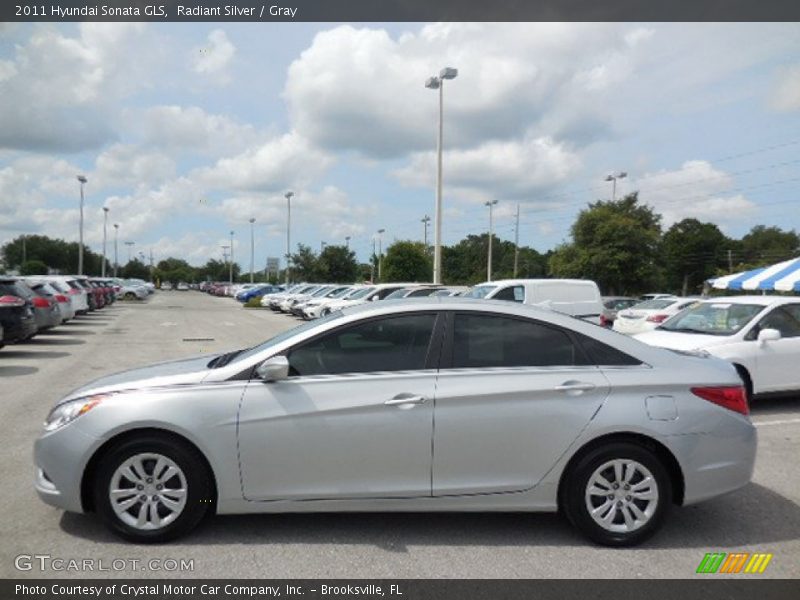 Radiant Silver / Gray 2011 Hyundai Sonata GLS