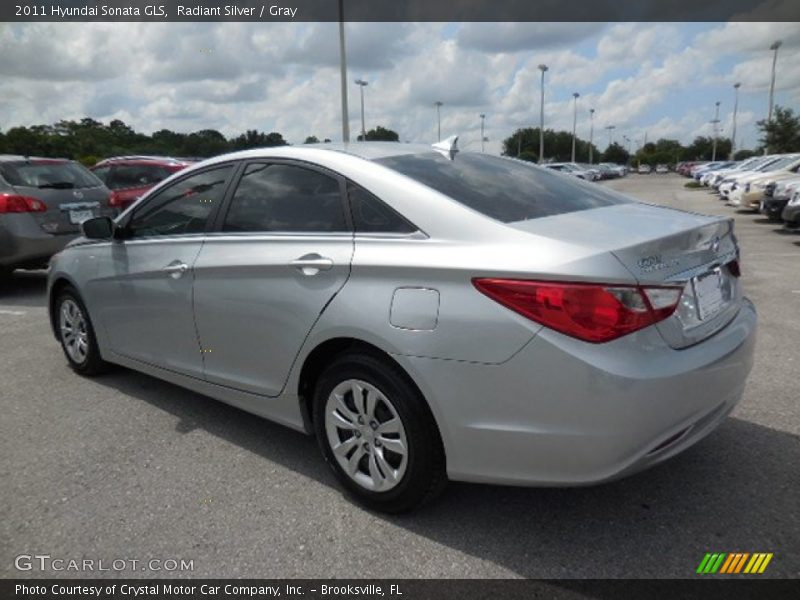 Radiant Silver / Gray 2011 Hyundai Sonata GLS