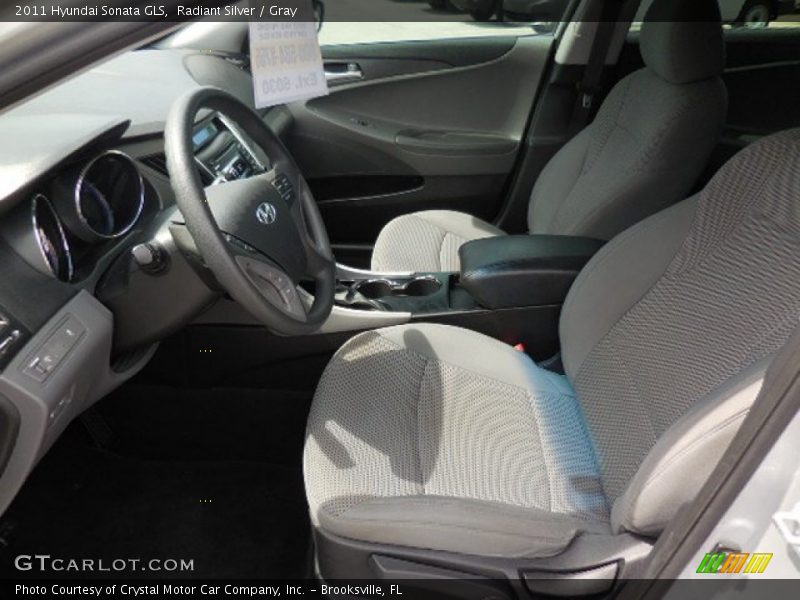 Radiant Silver / Gray 2011 Hyundai Sonata GLS