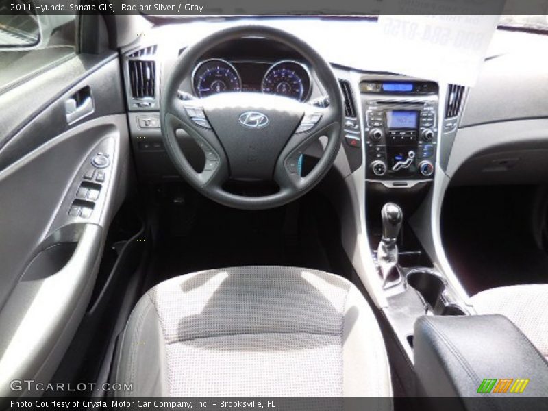 Radiant Silver / Gray 2011 Hyundai Sonata GLS