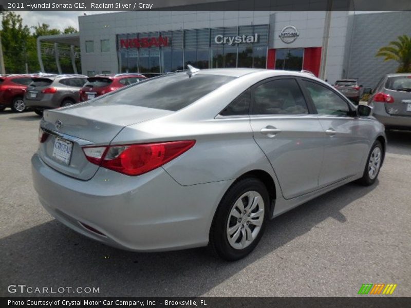 Radiant Silver / Gray 2011 Hyundai Sonata GLS