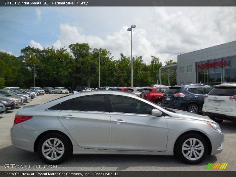 Radiant Silver / Gray 2011 Hyundai Sonata GLS