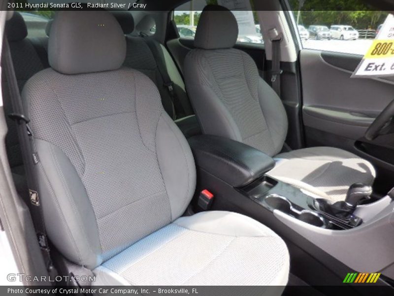 Radiant Silver / Gray 2011 Hyundai Sonata GLS