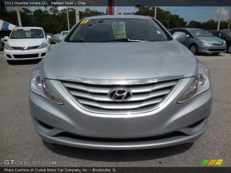 Radiant Silver / Gray 2011 Hyundai Sonata GLS