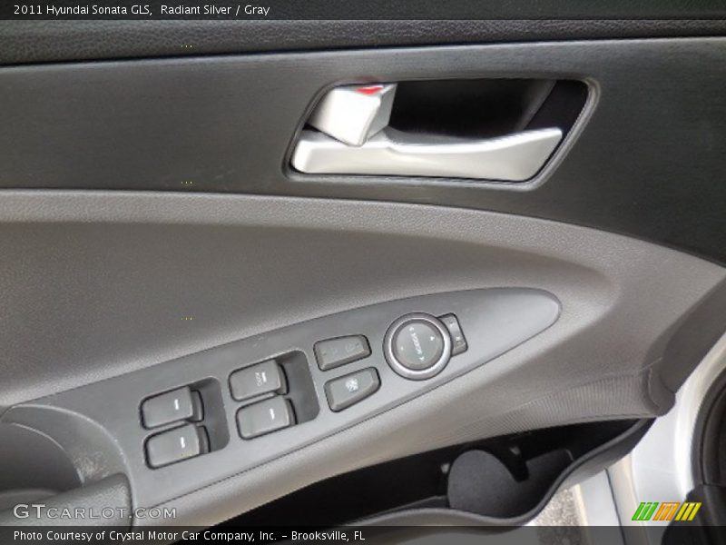 Radiant Silver / Gray 2011 Hyundai Sonata GLS