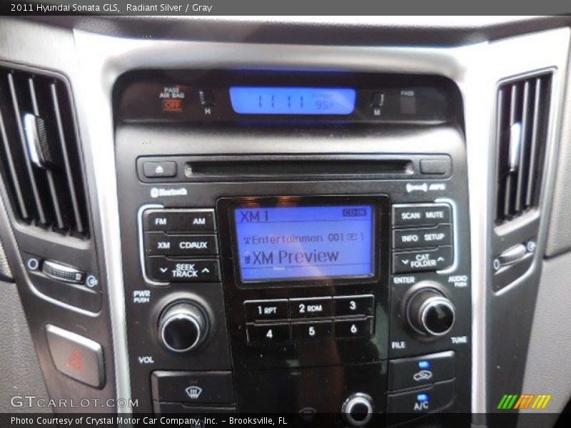 Radiant Silver / Gray 2011 Hyundai Sonata GLS