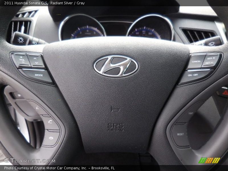 Radiant Silver / Gray 2011 Hyundai Sonata GLS