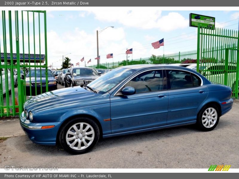 Zircon Metallic / Dove 2003 Jaguar X-Type 2.5