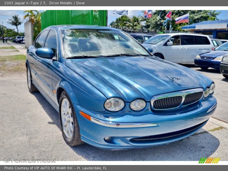 Zircon Metallic / Dove 2003 Jaguar X-Type 2.5