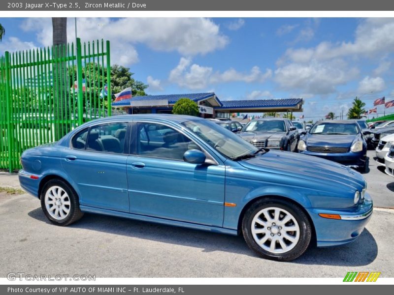 Zircon Metallic / Dove 2003 Jaguar X-Type 2.5