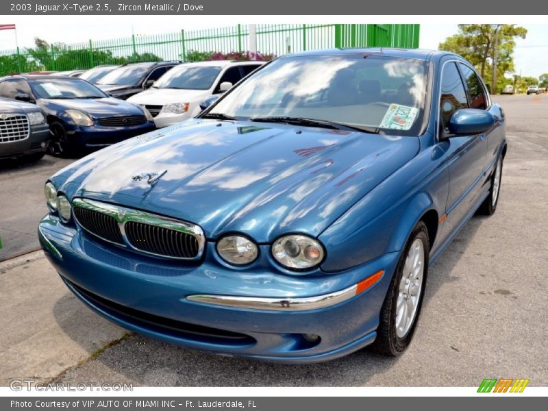 Zircon Metallic / Dove 2003 Jaguar X-Type 2.5