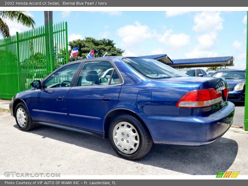 Eternal Blue Pearl / Ivory 2002 Honda Accord LX Sedan
