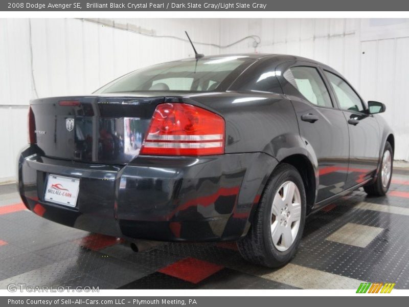Brilliant Black Crystal Pearl / Dark Slate Gray/Light Slate Gray 2008 Dodge Avenger SE