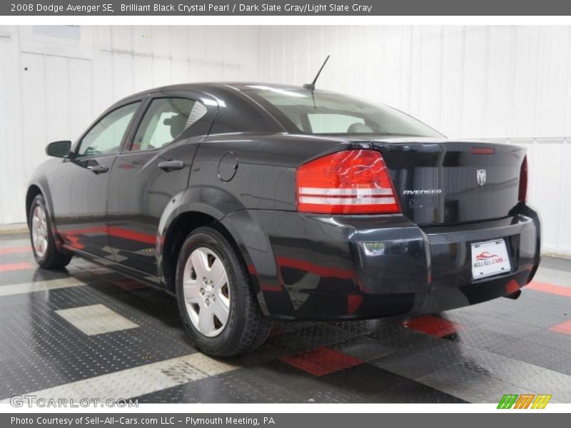 Brilliant Black Crystal Pearl / Dark Slate Gray/Light Slate Gray 2008 Dodge Avenger SE