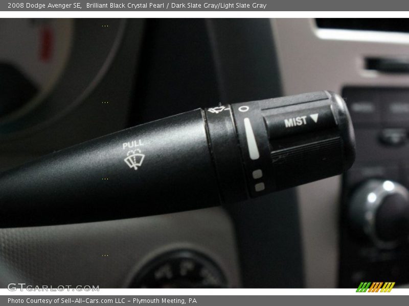 Brilliant Black Crystal Pearl / Dark Slate Gray/Light Slate Gray 2008 Dodge Avenger SE