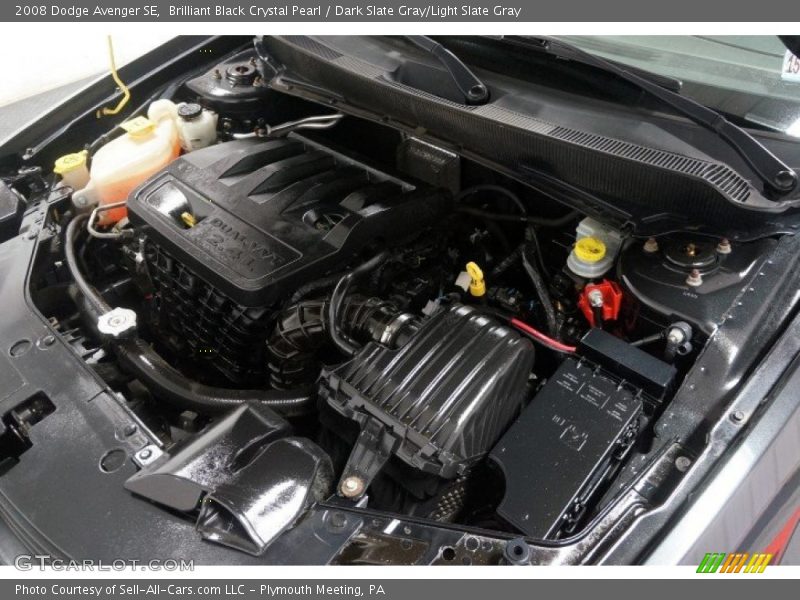 Brilliant Black Crystal Pearl / Dark Slate Gray/Light Slate Gray 2008 Dodge Avenger SE