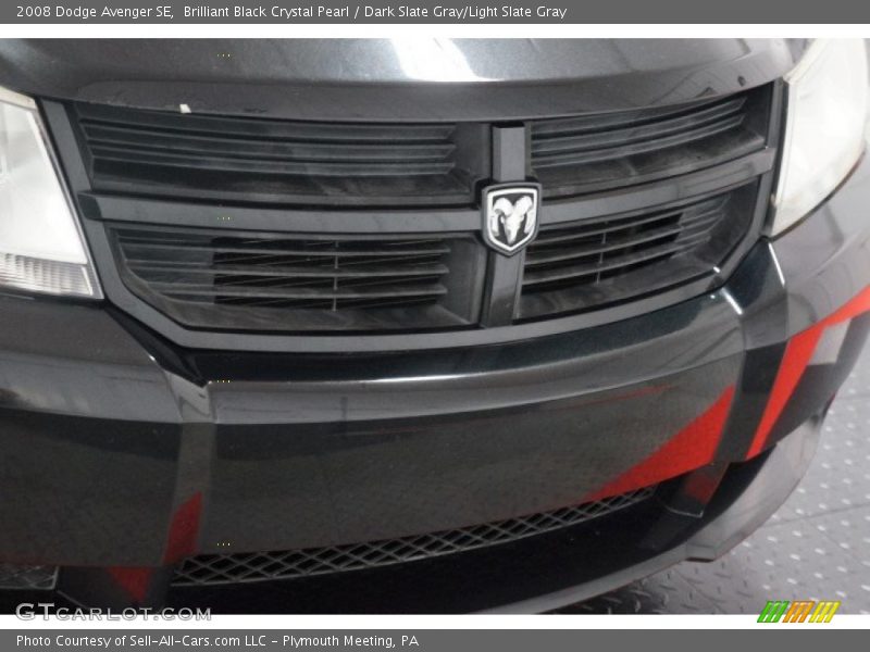 Brilliant Black Crystal Pearl / Dark Slate Gray/Light Slate Gray 2008 Dodge Avenger SE