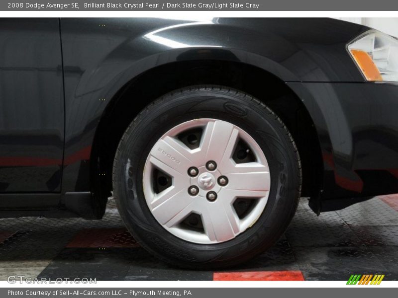 Brilliant Black Crystal Pearl / Dark Slate Gray/Light Slate Gray 2008 Dodge Avenger SE