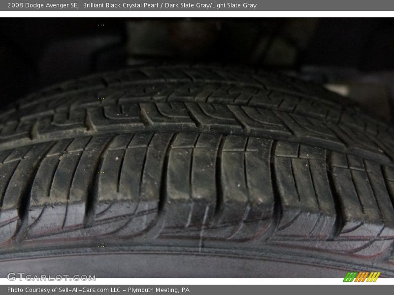 Brilliant Black Crystal Pearl / Dark Slate Gray/Light Slate Gray 2008 Dodge Avenger SE
